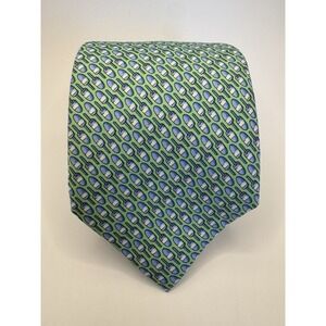 Vineyard Vines Light Green w/ Ice Cream Pattern Silk Necktie Handmade in USA